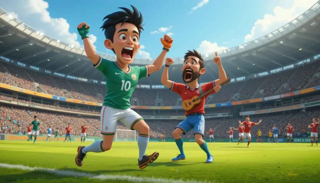 Mexico vs Panama in a Funny Cartoon Animation