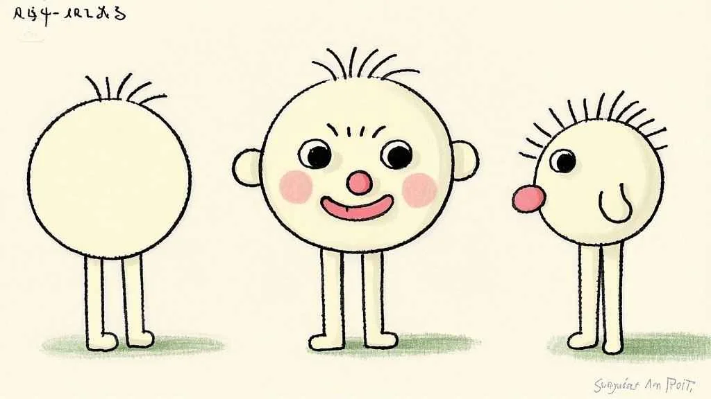 cartoon man drawing