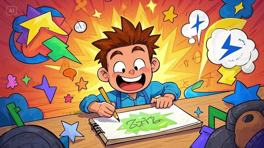 Cartoon Man Drawing